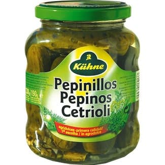 Pepinillos tarro 185 g neto escurrido -