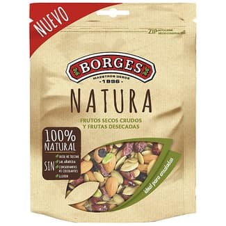 Natura cóctel de frutos secos crudos y frutas desecadas 100% natural bolsa 130 g -