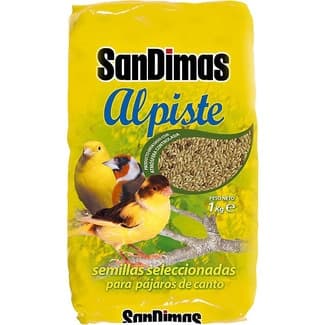 ALPISTE semillas seleccionadas para pájaros de canto paquete 1 kg -