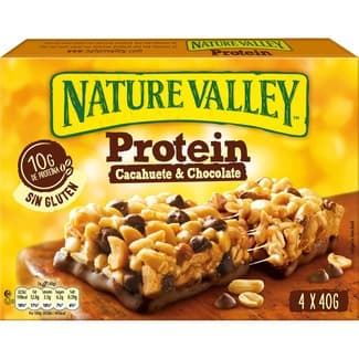 Protein barritas de cacahuete y chocolate 4 unidades estuche 160 g -