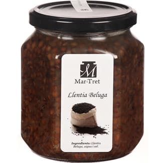 Lenteja caviar cocida frasco 560 g -