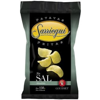 Patatas fritas con aceite de oliva virgen extra sin sal bolsa 150 g -