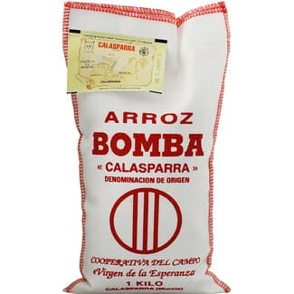 Arroz bomba DOP de Calasparra saco 1 kg -