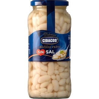 Alubia blanca cocida extra baja en sal frasco 400 g -