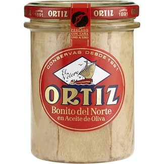 Bonito del norte en aceite de oliva frasco 150 g neto escurrido -