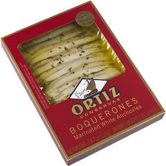 Boquerones en vinagre bandeja 80 g neto escurrido -