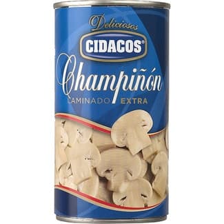 Champiñón laminado extra lata 180 g neto escurrido -