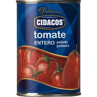 Tomate entero pelado primera lata 240 g neto escurrido -