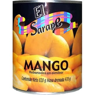 Mango en rebanadas en almíbar lata 470 g neto escurrido -