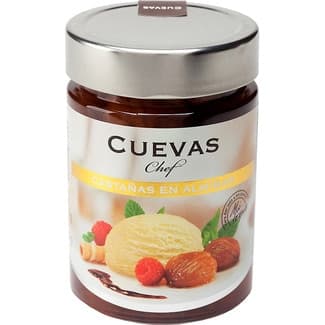 Castañas en almíbar ligero frasco 240 g neto escurrido -