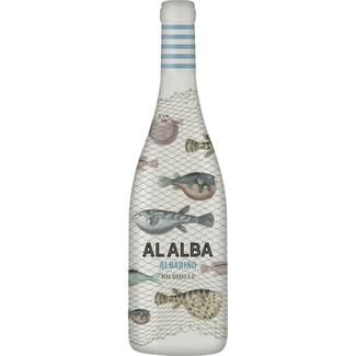 Vino blanco albariño DO Rías Baixas botella 75 cl -