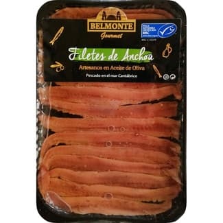 Filetes de anchoa MSC en aceite de oliva envase 100 g -