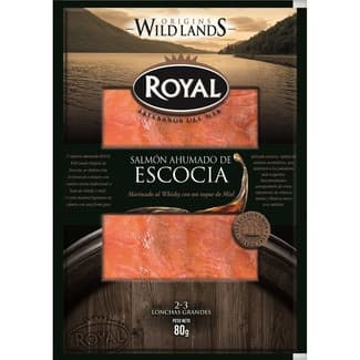 Salmón ahumado de Escocia en lonchas envase 80 g -