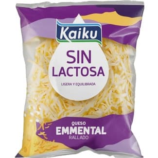Queso rallado emmental sin lactosa bolsa 100 g -