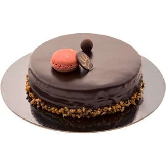 Tarta sacher con frambuesa 4-6 raciones envase 500 g -