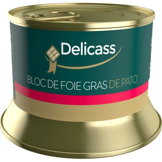 Bloc de foie gras de pato sin gluten lata 130 g -
