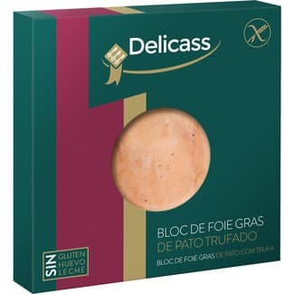 Bloc de foie gras de pato trufado sin gluten envase 40 g -