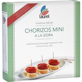 Chorizos mini a la sidra lata 260 g -