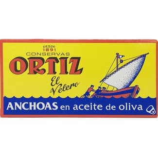 Filetes de anchoa en aceite de oliva lata 29 g neto escurrido -