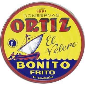 Bonito frito en escabeche lata 520 g neto escurrido -
