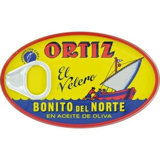 Bonito del norte en aceite de oliva lata 82 g neto escurrido -
