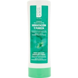 Crema suavizante Hidratación y Pureza con flor de loto azul y aceite de coco frasco 300 ml para cabello normal -