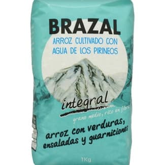Arroz integral cultivado con agua de los pirineos paquete 1 kg -