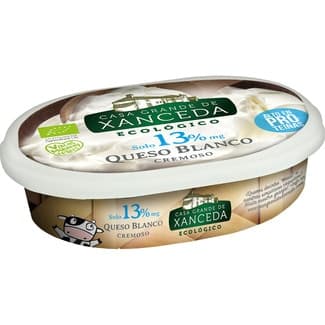 Queso blanco cremoso para untar 13% m.g. alto en proteínas ecológico tarrina 175 g -