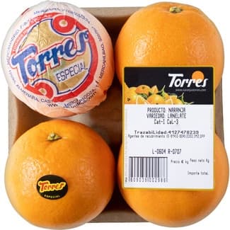 Naranja de mesa bandeja 1 kg peso aproximado -