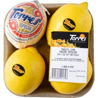 Limones bandeja 650 g peso aproximado -