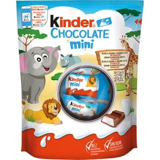 Mini barritas de chocolate con leche envase 120 g -