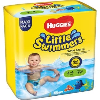 Pañal bañador desechable infantil 7-15 kg talla 3-4 paquete 20 unidades maxi pack -