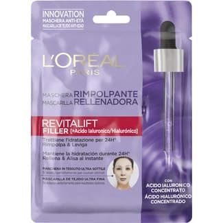 Revitalift Filler mascarilla rellenadora con ácido hialurónico concentrado sobre 1 unidad -