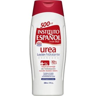 Leche hidratante corporal con urea para piel sea y áspera frasco 500 ml -