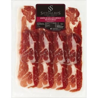 Jamón de bellota ibérico 50% raza ibérica en lonchas sin gluten envase 100 g -