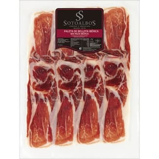 Paleta de bellota ibérica 50% raza ibérica en lonchas sin gluten envase 100 g -