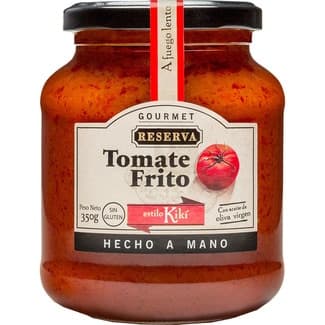 Tomate frito con aceite de oliva virgen hecho a mano Sin Gluten frasco 350 g -