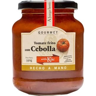 Tomate frito con cebolla con aceite de oliva hecho a mano frasco 350 g -
