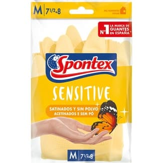 Sensitive guantes reutilizables satinados y sin polvo interior ultrafresh talla M paquete 1 unidad -