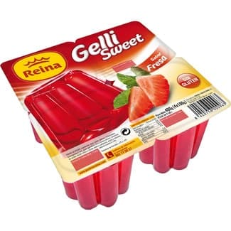 Gelli Sweet gelificado sabor a fresa sin gluten pack 4 unidades 100 g -