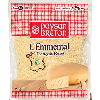 Queso francés rallado emmental bolsa 200 g -