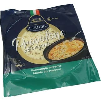 Queso italiano provolone dulce de vaca con orégano loncheado envase 180 g -
