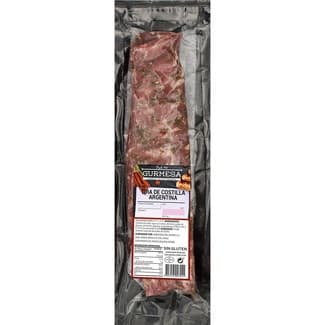 Tira de costilla de cerdo en adobo argentino envasada al vacío sin gluten peso aproximado 640 g -