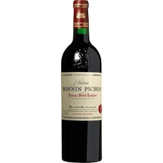 Vino tinto Lussac Saint Emilion Burdeos botella 75 cl -