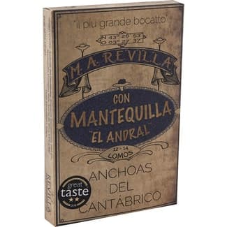 Anchoas del Cantábrico con mantequilla El Andral lata 60 g neto escurrido -