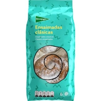 Ensaimadas clásicas 6 unidades envasadas individualmente envase 220 g -
