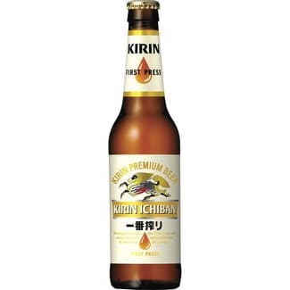 Cerveza rubia tipo lager japonesa botella 33 cl -