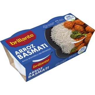 Arroz basmati cocido aromático del Himalaya para guarnición pack 2 envases 125 g -