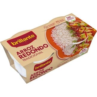 Arroz redondo tradicional cocido para guarnición pack 2 envase 125 g -