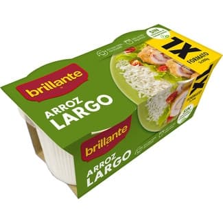 Arroz cocido largo formato xl pack 2 envases 200 g -